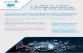 SCALABLE TELEPHONY PLATFORM SUPPORTS AN EVOLVING TECH BUSINESS · COMMUNICATION Heavily reliant on telephony, ServiceSeeking needed a reliable platform that would scale with its changing