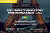 FUTURE PROOFING THE VOLUNTARY CARBON MARKET FOR … · 2018-05-08 · FUTURE PROOFING THE VOLUNTARY CARBON MARKET FOR PARIS AGREEMENT + CORSIA Owen Hewlett, Chief Technical Officer,