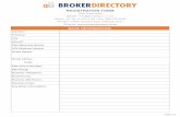 REGISTRATION FORM - Broker Directory Broker... · 2018-04-29 · This signed Authority and Mandate refers to our agreement as dated as on signature hereof. I / We hereby authorise
