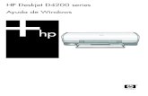HP Deskjet D4200 Printer Seriesh10032.HP Deskjet o a otro equipo. Por ejemplo: Precaución No toque las boquillas de tinta ni los contactos de cobre del cartucho de tinta. Si lo hace,