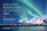 EXECUTIVE PERSPECTIVES ON TOP RISKS - Protivitiprotiviti.com/sites/default/files/nc-state-protiviti...• Global business environment slightly less risky in 2020 — Survey respondents