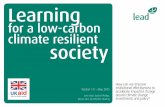 Learning - cdkn.orgcdkn.org/wp-content/uploads/2015/06/Learning-for-a-low-carbon-clim… · take learning to mean organisational learning across the ICF Portfolio. We are interested