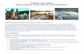 RHINE GETAWAY EXPLORING CASTLES & CATHEDRALS River Cruise 2018.pdf Rhine, a UNESCO World Heritage Site