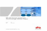 WLAN Smart Antenna Technology White Paper · environment, Huawei launches the smart antenna solution. The smart antenna hardware is an antenna array consisting of multiple antennas.
