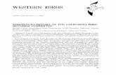 Thirteenth Report of the California Bird Records Committee · 2015-02-28 · WESTERN BIRDS Volume 23, Number 3, 1992 THIRTEENTH REPORT OF THE CALIFORNIA BIRD RECORDS COMMITTEE PETER