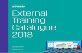 1 | External Training Schedule External Training Catalogue ......4 | External Training Schedule Individual bookings Corporate bookings All prices exclude VAT Booking enuiries Please