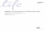 TaqMan 3C Chromosome Conformation Kitstools.thermofisher.com/content/sfs/manuals/4468142C.pdf · sufficient to prepare a total of ten 3C sample and/or control libraries: • 3C Library