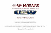 FINAL WEMS CONTRACT - Union Hall · This Contract provides pension and medical benefits continuity to workers who were eligible to participate in the Multiple Employer Pension Plan