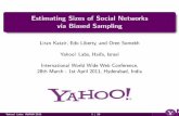 Estimating Sizes of Social Networks via Biased Sampling · 1 Bipartite Query-Web page graph [Bharat and Broder, 1998] [Bar-Yossef and Gurevich, 2007]. 2 Social network [Gjoka et al,