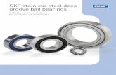 SKF stainless steel deep groove ball bearings...axia l loads acting in both directions. SKF stainless steel deep groove ball bearings have a lower load carrying capacity than same-sized