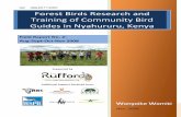 Ref: RSG-20.11.2007 Forest Birds Research and Training of ... wamiti report... · Brown Woodland Warbler Phylloscopus umbrovirens 1 1 2 13. Cabanis' Greenbul Phyllastrephus cabanisi