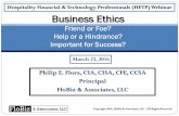 Hospitality Financial & Technology Professionals (HFTP) Webinar Business Ethics · 2016-03-23  · Understand the impact that governance, ethics, business ethics, culture, bias, greed