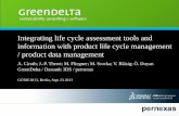 Integrating life cycle assessment tools and information with … · 2018-04-27 · Integrating LCA with PDM / PLM, GCSM 2013, Sept 23 Product-Process-Resource [PPR] data model (for