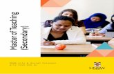Master of Teaching (Secondary) · 2020-06-24 · 4 To enrol in the Master of Teaching (Secondary), you must have completed an undergraduate degree which meets the prerequisites for