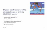 Digital abstraction: MOS abstraction as switch – …aandreo1/216/Handouts/Handout...Levels of Abstraction –MOS switch and Inverter- Introduction to VLSI Systems 2 Layout DEEP SUBMICRON