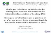 of the International Union of Geodesy and Geophysics · - Integration and validation of local geoid estimates 2.3 Satellite Gravity Missions - GRACE Follow-On (GRACE FO) mission started