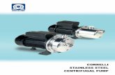 REGALWE CORRELLI STAINLESS STEEL …...Regaline Correlli pumps are horizontal stainless steel centrifugal pumps designed for boosting applications and are ideal for easy installation