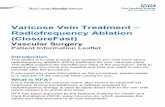 Varicose Vein Treatment – Radiofrequency Ablation (ClosureFast)blackcountryvascularnetwork.co.uk/wp-content/uploads/... · 2019-12-17 · Varicose Vein Treatment – Radiofrequency