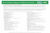 Non-GMO Project Verified Products - Whole Foods Market€¦ · make informed choices and to ensuring sustained availability of non-GMO options, this shopping list highlights products