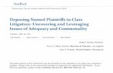Deposing Named Plaintiffs in Class Litigation: Uncovering ...media.straffordpub.com/products/deposing-named... · 4/29/2014  · Please refer to the instructions emailed to registrants