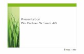 Presentation Bio Partner Schweiz AG · FAIRTRADE standards based on the FLO-CERT Compliance Criteria • We meet the Swiss GAP standard - for a good sustainable agricultural practice