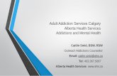 Adult Addiction Services Calgary Alberta Health Services … · 2020-03-03 · Seeking Safety A Treatment Manual For PTSD and Substance Abuse • The first empirically studied, integrative