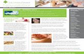 5597 Cedars Newsletter Spring 2014:Layout 1 · 2014-05-26 · Podiatry 9.00am-7.00pm Tuesday Osteopathy Homeopathy Reflexology Physiotherapy 9.00am-7.00pm Wednesday Acupuncture Osteopathy