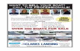 OVER 200 BOATS FOR SALEmedia.channelblade.com/EProWebsiteMedia/7004/clarks12.pdfMercruiser 350 Mag MPI BIII, Stock #BB690, $39,500 44’ ‘08 Sea Ray 440 Sundancer, T/478hp Cummins