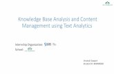 Knowledge Base Analysis and Content Management using Text ...files.meetup.com/19626105/Sawant wimlds.pdf · 9/2/2016 Vrushali Sawant 10 Data extraction tools • Base SAS • SAS