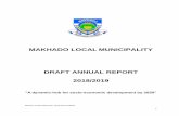 MAKHADO LOCAL MUNICIPALITY DRAFT ANNUAL ......VDM - Vhembe District Municipality WSA - Water Services Authority WSP - Water Services Provider WPSP - Work Place Skills Plan Makhado