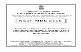 NEET MDS Information Brochure 2018 - Final...NEET-MDS is an eligibility-cum-ranking examination prescribed as the single entrance examination to various post graduate MDS and Diploma