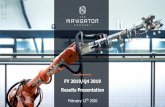 FY 2019/Q4 2019 Results Presentation - The Navigator Companyen.thenavigatorcompany.com/var/ezdemo_site/storage/original/... · • Navigator paper sales turnover down 4% FY 2019 vs