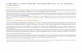 FISKARS CORPORATE GOVERNANCE STATEMENT …...Fiskars Corporation held its Annual General Meeting for 2014 on March 12, 2014. The meeting approved the Annual Accounts, discharged the