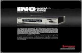 662 - Inovonics, Inc. · The INOmini 662 SiteStreamer™ is a Web-enabled EBU-standard DAB / DAB+ digital radio receiver for program audio and confidence monitoring. It permits the