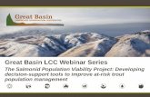 Great Basin LCC Webinar Series · A recording of today’s webinar and slides from the presentation will be available at . . For more information on the Great Basin LCC webinar series