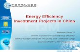 Energy Efficiency Investment Projects in ChinaEE regulation/policy profile 1980s • Energy shortage • The year1986, Provisional Regulation on the management of Energy efficiency