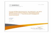 Cost-Effectiveness Analysis of the 2009 and 2012 IECC Residential … · 2013-05-08 · energy codes. These codes set the minimum requirements for energy efficient building design