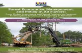 Forest Economics, Management, and Policy in All Flavorssofew.cfr.msstate.edu/papers/2017_proceedings.pdf · Forest economics, management, and policy in all flavors: From timber investment