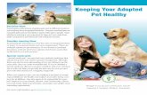 Keeping Your Adopted Pet Healthy (English) · in this trend. Keeping your pet healthy includes keeping it at an appropriate weight (not too fat, not too thin) and provid-ing good
