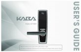 Kaba EF680 User's Guide - LSC · 3-1.Factory Reset 3-2.Reset Admin PIN Code 3-3.Delete All User Information 3-4.How to Enter the Menu 3-5.Instruction Overview ... 1Components Basic