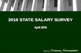 2016 STATE SALARY SURVEY · 2019-12-11 · SALARY SURVEY PURPOSE • The Office of Financial Management - State Human Resources (State HR) is required by law (RCW 41.06.160) to conduct