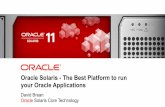 Oracle Solaris - The Best Platform to run your Oracle Applications · IBTA standard wire protocol •! SOCK_STREAM transport •! ... Oracle Database encryption. 4x faster OpenSSL