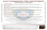 JR. FIREFIGHTERS Determination FIREFIGHTERS Enola Fire … Center...Interest: Junior Firefighter Firefighter Fire Police Support JR. FIREFIGHTERS Ages 14-17. Jr. firefighters will