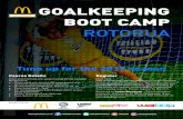 GOALKEEPING BOOT CAMP - St Mary's Rotorua · GOALKEEPING BOOT CAMP ROTORUA Brought to you by Course Details A fun and intensive pre-season programme suitable for everyone. • Three