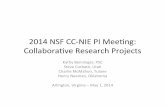 2014%NSF%CC*NIE%PIMee0ng:%% Collaborave%Research… · Cyberinfrastructure Initiative 2013-18 Resource Providers: OU, OSU, TSC, Langston (HBCU, HEP) • All OCII Services • Informatics: