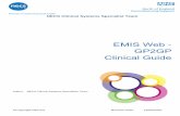 EMIS Web GP2GP Clinical GuideGP2GP Workflow Manager GP2GP has its own section within Workflow Manager and is broken down into several sections. When a GP2GP transfer takes place, a
