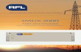 RFL product mockups IMUX2000 T1/E1 - UTILI€¦ · tors, compressed digital video, camera control, toll collection, status and alarm reporting, tunnel venti-lation control, and voice