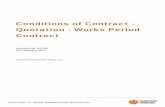 Conditions of Contract - Quotation - Works Period …...2000/02/05  · Conditions of Contract - Quotation - Works Period Contract DEPARTMENT OF TRADE, BUSINESS AND INNOVATION Page