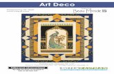 Art Deco - robertkaufman.comArt Deco Designed by Mr. Quilt Finished quilt measures: 52” x 72” Shown in “Peacock Colorstory”. For “Vintage Colorstory” see page 10. Pattern