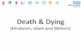 Death & Dying · • Hinduism: - water from the River Ganges - Prayers or reading from classical texts - Picture of their favourite deity •Islam: - Hear recitals from the Qur’an